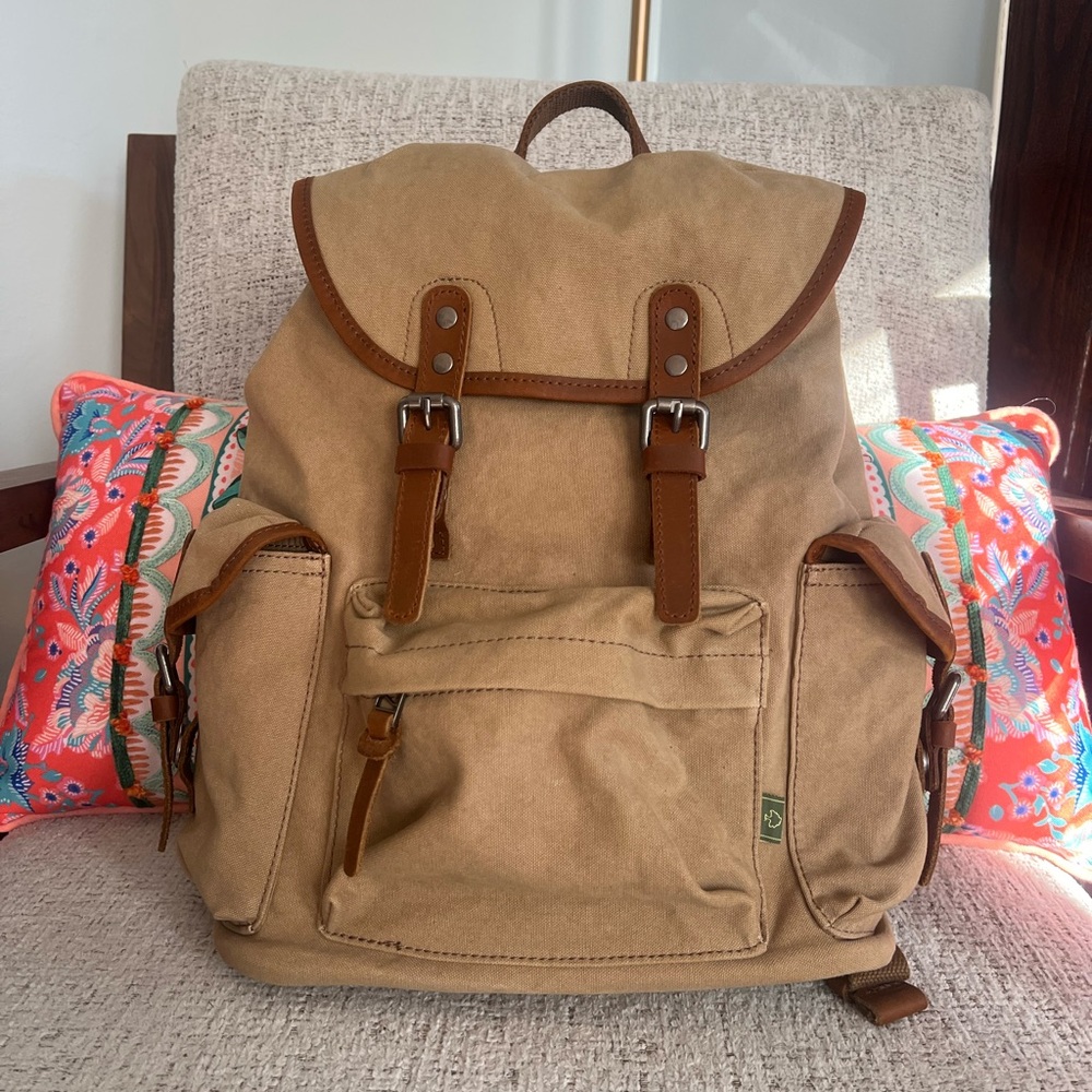 TSD Brand - Shady Cove Backpack - Khaki - NWT